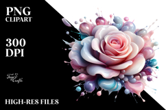 Glossy Rose PNG Product Image 2