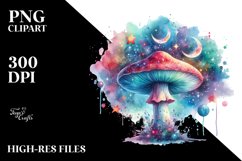 Celestial Watercolor Mushroom Splash Product Image 3