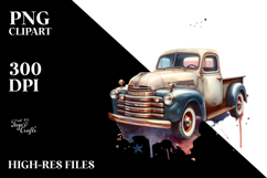 Vintage Pickup Truck Stars, 20 oz Tumbler Product Image 2