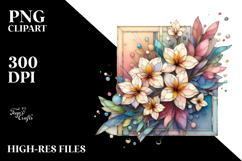 Pastel Wooden Freesia, Colorful PNG Product Image 2