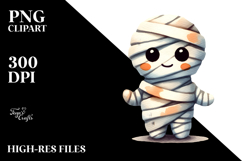 Funny Halloween Mummy Clipart, Transparent PNG Product Image 2