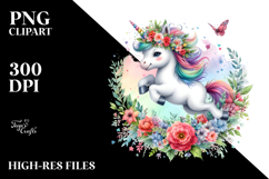 Jumping Baby Unicorn PNG Product Image 2