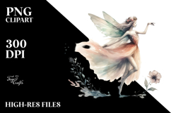 Retro Dancing Fairy, PNG Product Image 2