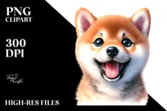 Happy Shiba Inu PNG Product Image 2