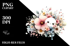 Cute Flower Painting, Transparent PNG Product Image 2