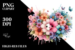 Cute Flower Painting, Transparent PNG Product Image 2