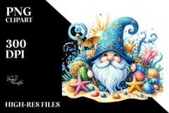 Vibrant Beach Gnome Clipart Product Image 2