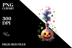 Funny Halloween Magic Potion Clipart, Transparent PNG Product Image 2