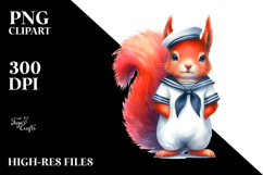 Sailor Suit Otter | Sublimation | Clipart Product Image 2