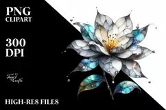 Abstract Artistic Gardenia Made of Material Product Image 1