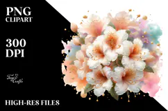 Azalea with Golden Insertions, PNG Product Image 2
