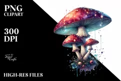 Glossy Magical Mushroom, Transparent PNG Product Image 1