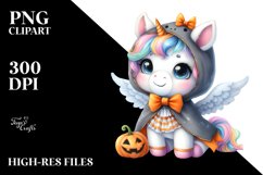 Cute Baby Unicorn Halloween | Sublimation | Clipart Product Image 3