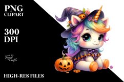Cute Baby Unicorn Halloween | Sublimation | Clipart Product Image 3