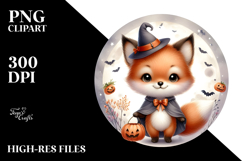 Cute Halloween Baby Fox PNG Product Image 2
