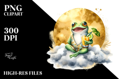 Happy Frog at the Beach PNG Product Image 2