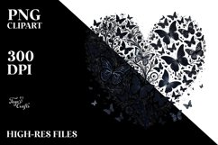 Butterfly Heart PNG Product Image 2
