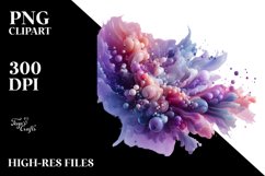 Shiny Lavender Stained PNG Product Image 1