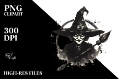 Vintage Evil Witch with Potion, Transparent PNG Product Image 2