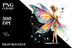 Cute Fairy, Watercolor PNG Product Image 2
