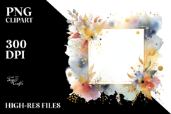 Abstract Colorful Horizontal Frame | Clipart Product Image 2