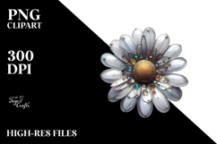 like Daisy with Metallic Insertions, PNG Product Image 2