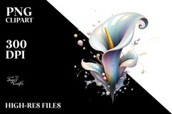 Calla Lily, Pastel PNG Product Image 1