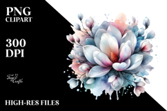 Magnolia with Metallic Insertions PNG Product Image 2