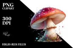 Detailed Mushroom Summer PNG Product Image 2