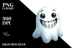 Funny Halloween Ghost, PNG Product Image 2