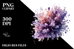Shiny Lilac Abstract, PNG Product Image 2