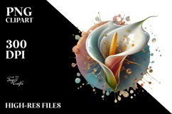 Abstract Calla Lily PNG Product Image 2