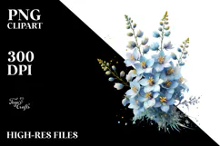 Lobelia with Golden Insertions, PNG Product Image 2