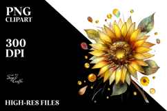 Shiny Sunflower, Transparent PNG Product Image 2