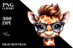 Cute Baby Giraffe PNG Product Image 2
