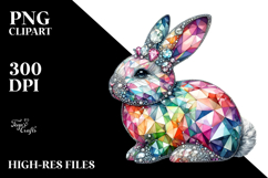 Colorful Bunny Diamonds PNG Product Image 2