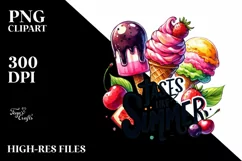 Vibrant Ice Creams, Transparent PNG Product Image 3