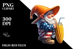 Vibrant Gnome with Beach Wear PNG Product Image 2