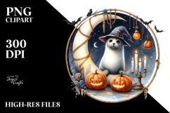 Seal Dressed for Halloween, Watercolor PNG Product Image 2