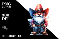 Vibrant Cowboy Gnome PNG Product Image 1