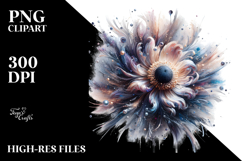 Abstract Shiny Anemone Splash | Clipart Product Image 2