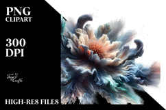 Abstract Shiny Anemone Splash | Clipart Product Image 2