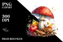 Detailed Mushroom Watercolor Product Image 3