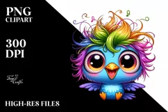 crazy Small Baby Hummingbird Clipart Product Image 1