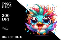 crazy Small Baby Hummingbird Clipart Product Image 1