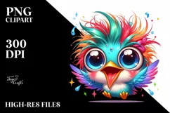 crazy Small Baby Hummingbird Clipart Product Image 1