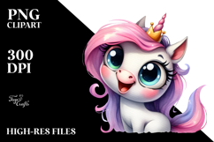 Funny Happy Unicorn PNG Product Image 2