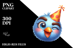 Bird with Sunglasses PNG Product Image 2
