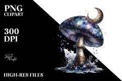 Glossy Celestial Mushroom PNG Product Image 2