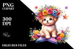 Cartoon-Style Watercolor Puppy, Transparent PNG Product Image 2